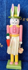 WOODEN NUTCRACKER EASTER BUNNY