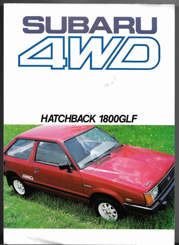 Subaru 1800 glf 4wd - 1800, hatchback