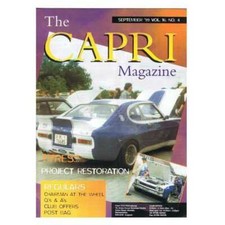 The Capri Magazine September'99 mbox2835 Vol.16 No.4 Tyres!!! - Project Restorat