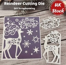 Christmas Deer Cutting Die Card Making Embossed Stencil Craft DIY Scrapbooking
