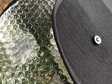 VW Caddy Van slide Door Deluxe Silver Window Foil Thermal Screen blind MAXI 4PC