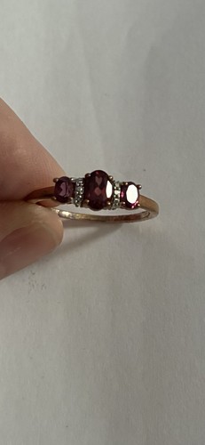Tanzanian pink garnet - pink, ,three