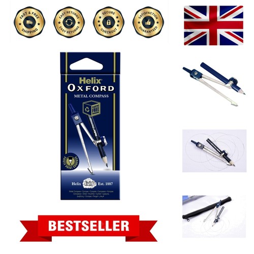 Oxford metal compass - metal, pencil