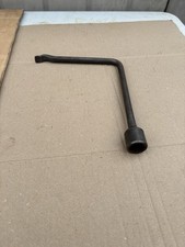 Vintage  Angled  Classic Vehicle Wheel Brace With Hub Cap Remover End , Old Tool