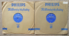 Max Miller. Two Philips label 78 rpm records. My Old Mum / Friends & Neighbours.