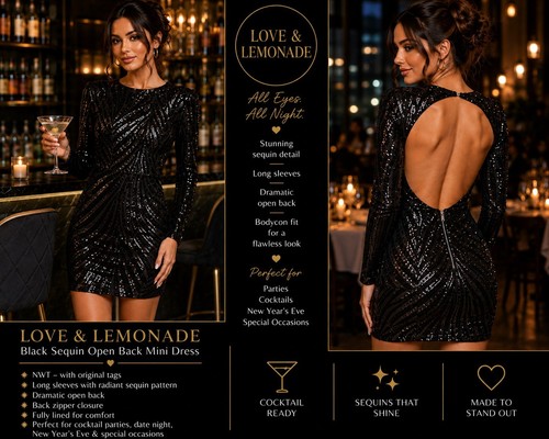 Nwt love lemonade - nwt, sequined
