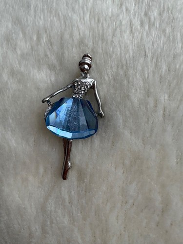 Ballerina brooch not silver - ballerina,