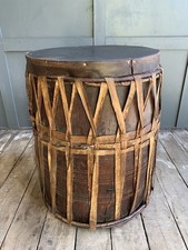 Vintage Tribal Drum Round
