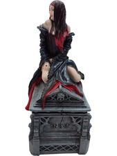 Nemesis Now Veronese Gothic Resin Fairy Figurine on Tomb Decorative Collectible
