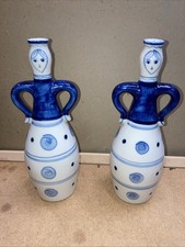 Pair Of Gzhel Porcelain Vases