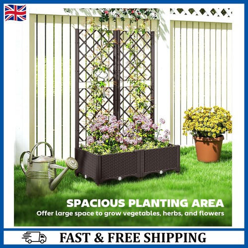 Plastic planter box with - planter,