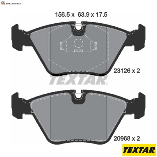 Brake pad set - set, disc
