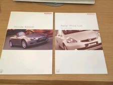 Honda S2000 2002-2003 UK Market Sales Brochure And Price List