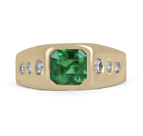Natural zambian emerald ring - zambian,