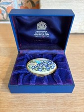 Halcyon Days Enamel Trinket/Pill Box - 2000 - Boxed