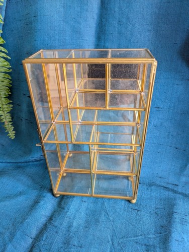 Vintage brass and glass - vintage,