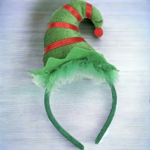 Christmas elf headband green - headband,