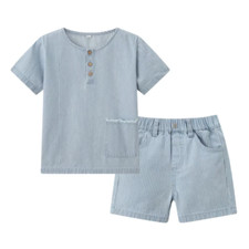 Summer Pinstripe Denim Sibling