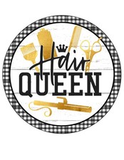 Hair queen round aluminum - queen,