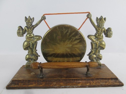 Vintage brass pixie gong - pixie,