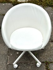 IKEA White Swivel Desk Chair RETRO Design Mid Century Modern