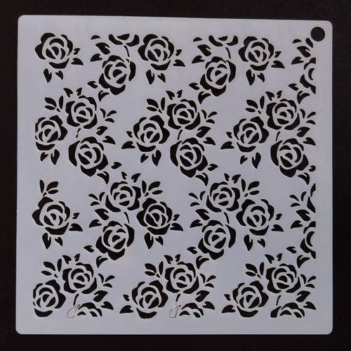 Flowers stencil 13cm - stencil, x
