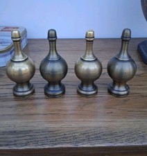 Solid Brass Finials ,set Of 4