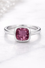 Cushion Cut Lab Grown Pink