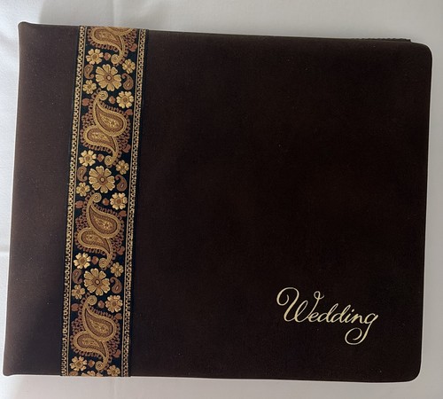 Vintage wedding album brown - vintage,