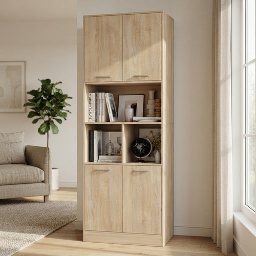 Modern freestanding bookcase - freestanding,