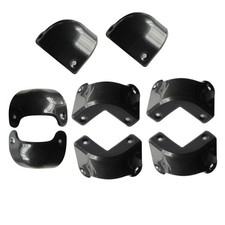 8 Pack Front Rear Black
