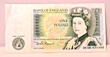 Crisp one pound note - pound, £1