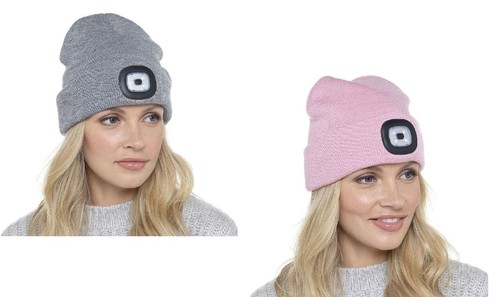 Ladies knitted beanie hat with - knitted,