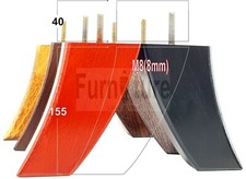 4 Solid Curved Wooden