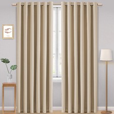 Thick Thermal Blackout Curtains Eyelet Ring Top Ready Made Pair Curtain Panel