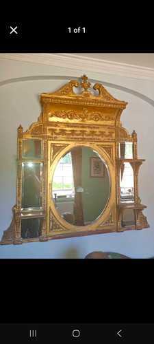 Antique 19thc swedish gilt - swedish,