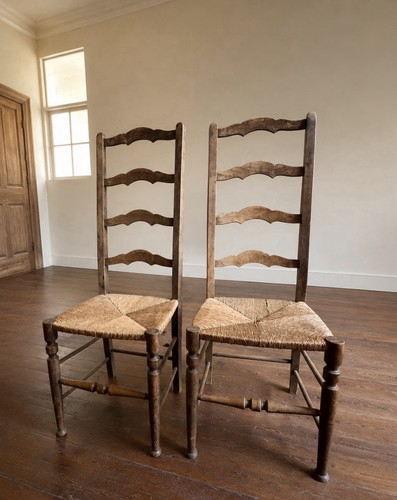 Pair vintage rustic - of,
