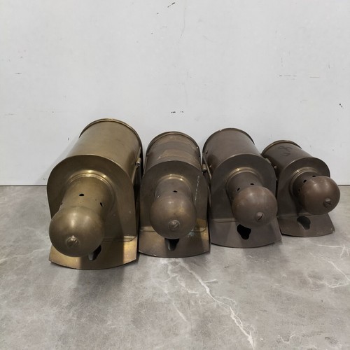 Set brass marine lanterns - set, of