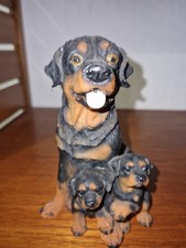 Rottweiler Figurine With Puppy
