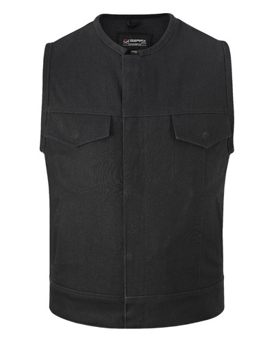 Canvas motorcycle vest - motorcycle,
