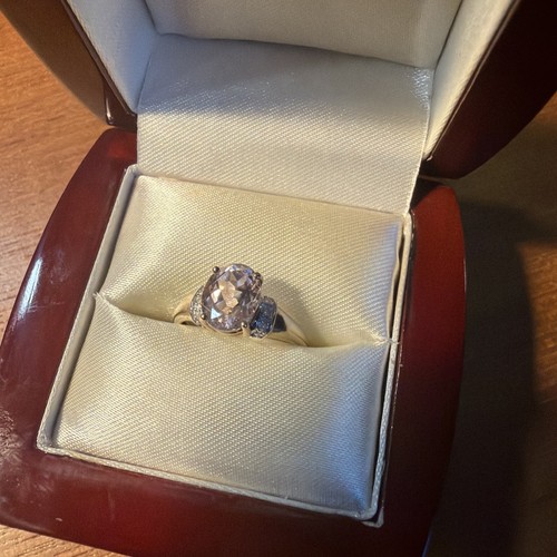 Kunzite ring 9ct - ring, yellow