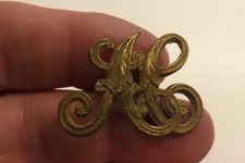 Metal military shoulder title - military,