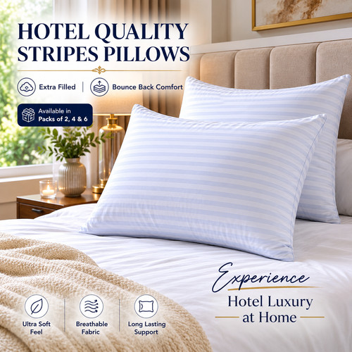 Stripes pillows hotel quality - hotel,