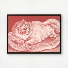 Louis Wain: Reclining Cat in