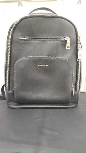Coach backpack black - backpack, leather