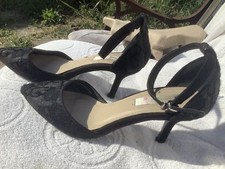 BHS Stunning Ladies Sparkle Lace Point Stellito Heeled Shoes size 5
