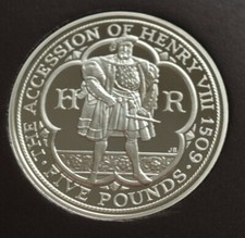 £5 2009 Henry VIII Five