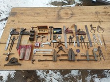 Lot Of Vintage Machinist Tools Starrett Miller Falls Lyman Craftsman Johnson