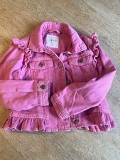 Girls Pink Denim Jacket Next