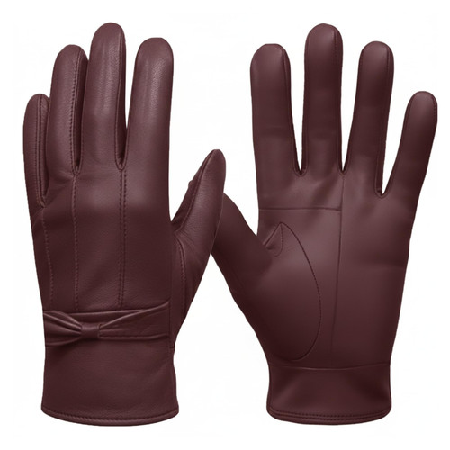Ladies leather gloves - ladies, warm